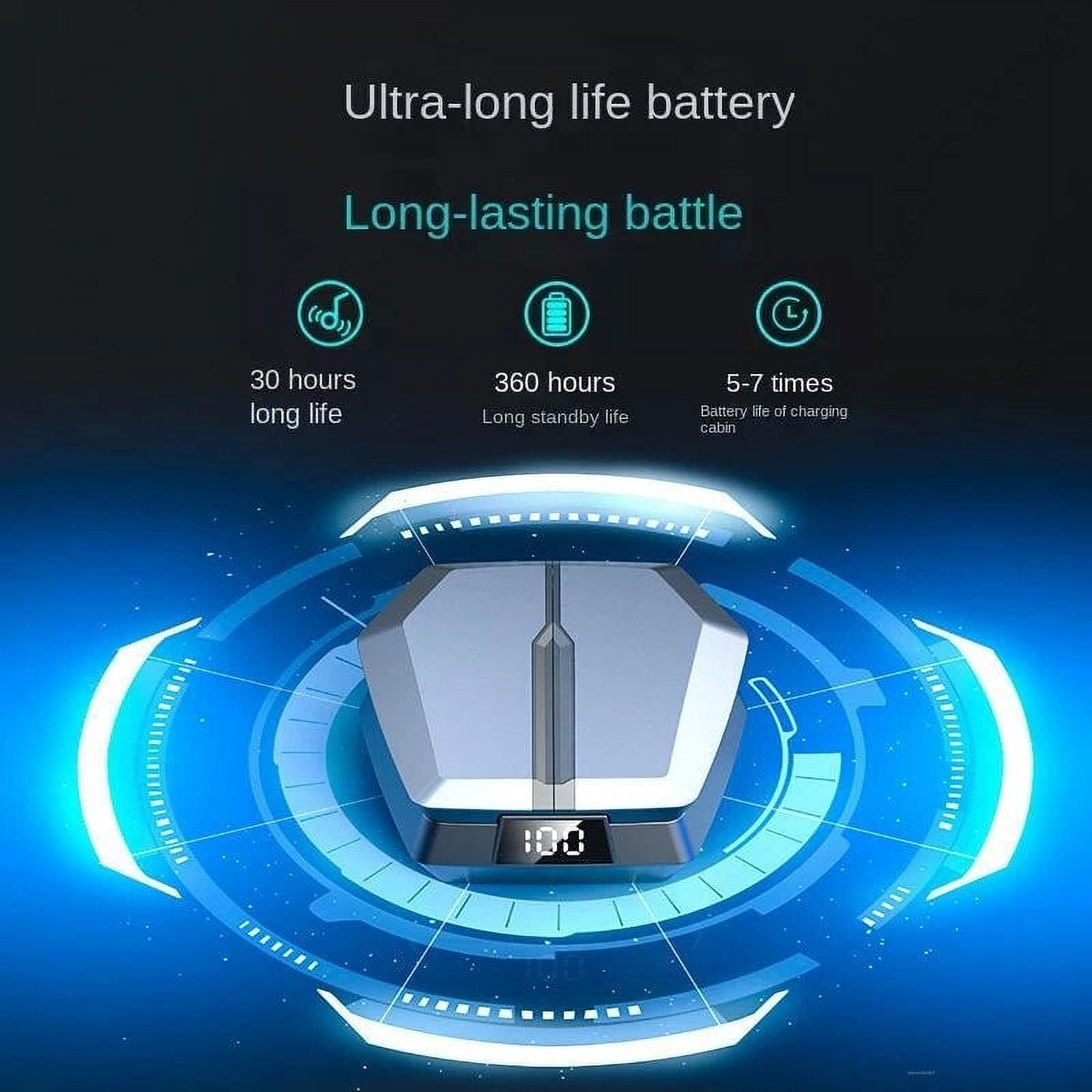 Bluetooth 5.3 Game Wireless Headphones Touch Control Low Latency Headsets JX10 TWS Earphones Digital Display