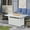 White, variant on CozyHom 5 Pcs Outdoor Patio Aluminum Furniture Sofa Sets, Outside Patio Conversation Couch Sets With Table&Cushions for Garden Porch, Gray