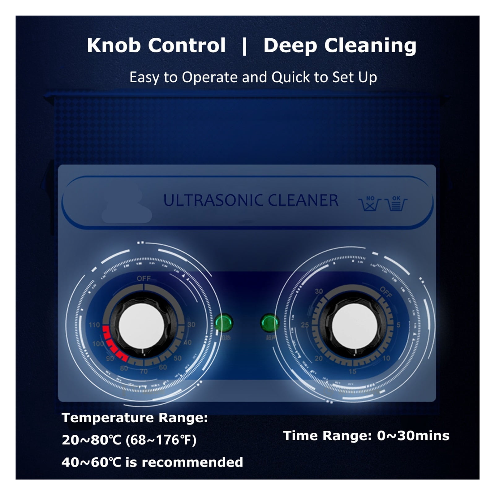 30L Ultrasonic Cleaner 40kHz Ultrasound Bath Heated Ultrasonic Cleaning Machine for Carburetor,Jewellery,Tools,Auto Parts etc