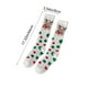 thumbnail image 3 of Calcetines navideños de polar hasta la rodilla para mujer | Forro polar coral extra grueso y cálido | Medias festivas con estampados de Papá Noel, muñeco de nieve y reno | Medias de invierno, 3 of 5