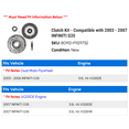 thumbnail image 2 of Clutch Kit - Compatible with 2003 - 2007 INFINITI G35 2004 2005 2006, 2 of 2