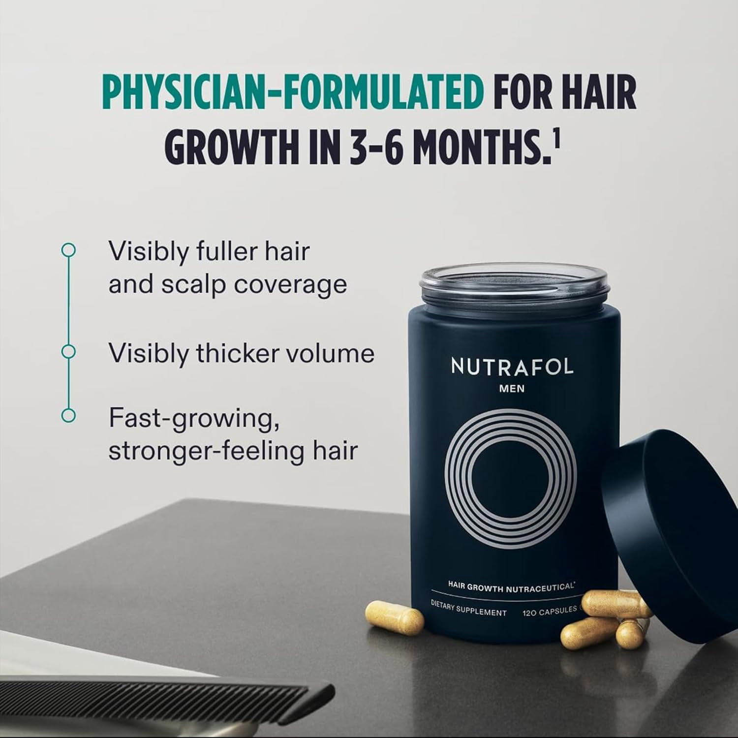 NutrafoI Men Hair Growth for Thicker | Holiday Gift-Ready, Makeup Organizers