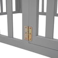 thumbnail image 6 of Bellemave Full Floor Bed with Fence and Door, Full Size Montessori Floor Bed Frame, Low Profile Toddler Bed Frame with Safety Guardrails, Slats Not Included, Gray, 6 of 13