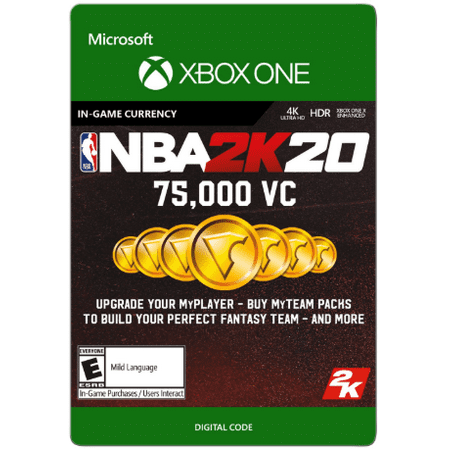 NBA 2K20 75,000 VC, 2K Games, Xbox [Digital Download]