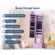 thumbnail image 3 of Organizador de Joyería Infantil con Espejo LED de Pared Completo | Almacenamiento Multifuncional con 42 Ranuras para Aretes, 9 Ganchos y 3 Cajones | Diseño Princesa Encantador, 3 of 16