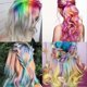 thumbnail image 4 of Tizas para el cabello, set de 12 tonos brillantes y lavables para fiestas infantiles y de adultos., 4 of 5