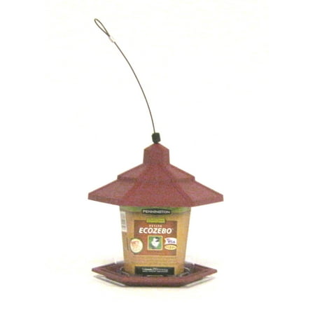 8' Red Bird Lovers Seed - Pennington Wild Bird Feeder, Petite Ecozebo, 2.5 Pound Seed Capacity