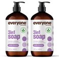 thumbnail image 1 of Everyone 3-in-1 Soap, Body Wash, Bubble Bath, Shampoo, 32 Ounce (Pack of 2), Vanilla and Lavender, Coconut Cleanser with Plant Extracts and Pure Essential Oils, 1 of 7