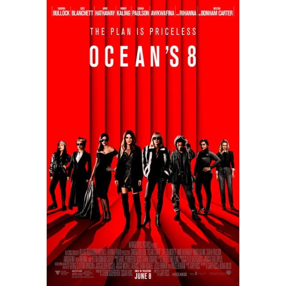 Oceans 8 Poster 16In x 24In Medium Art Poster 16x24 Multi-Color Square Adults Best Posters