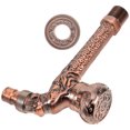 thumbnail image 1 of AURARMLET Vintage Wall Mounted Faucet Metal Water Faucet European Style Embossed Design for Kitchen, 1 of 8