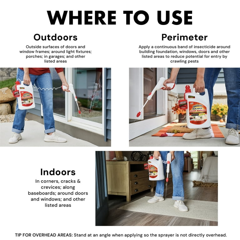 Spectracide Bug Stop Home Barrier Insect Control 1 Gal Indoor and