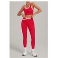 thumbnail image 3 of SKQIT 2 Piece Women's Sports Yoga Sets, Sleeveless U Neck Backless Tank Top and High Waist Crossover Leggings With Pockets Gym Pilates Outfits Set, 3 of 7