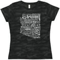 thumbnail image 3 of Inktastic Arizona Word Salad State Outline Women's T-Shirt, 3 of 5