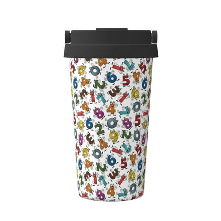 

Junzan Colorful Numbers for Stainless Steel Vacuum Insulated Tumbler - Reusable Insulated Cold Brew Iced Coffee Cup Thermos -Gifts for Women Men Him Her