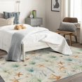 thumbnail image 4 of Starfish Rugs for Living Room Bedroom - Seaweed Rug 6x8 - Coastal Carpet for Home Decor - Washable Non Slip Patterned Indoor Large Area Rug - Soft & Low Pile (ZL&743), 4 of 7