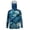 Jellyfish Flower Blue, variant on SEANATIVE Fishing Shirts for Men Hooded Sun Protection Rash Guard Long Sleeve Breathable Athletic Hoodie with Face Mask, for Outdoor Hiking Camping Fishing, S, Green Camouflage Print