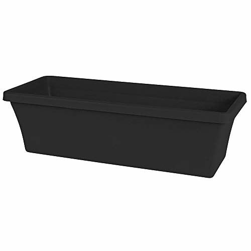 Bloem Living 24&quot; Black Window Box Planter