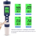 thumbnail image 2 of Medidor de pH electrónico, comprobador de pH 5 en 1 para agua de piscina con luz de fondo, medidor de pH/TDS/EC/salinidad/temperatura con ATC, medidor de pH de alta precisión con resolución, 2 of 5