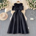 thumbnail image 3 of Vestidos largos de alta calidad para fiestas de banquete, vestidos de hombro, cintura alta, columpio grande, vestido de lujo ligero para damas, 3 of 5