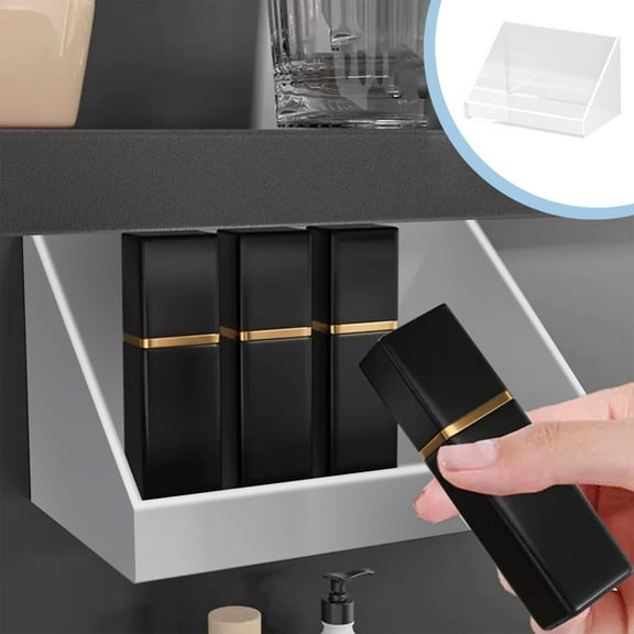 kkbbma under $5 Acrylic Bathroom Shower Shelf Organizer Rack,Adhesive Shower Organizer for Bathroom Storage&Home Decor&Kitchen,Wall Shower Caddy Shelf Non Drilling Adhesive