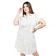thumbnail image 4 of Vestido camisero de lino Roman Fashion Tallas Extras 006 Estampado azul claro azul 42, 4 of 5