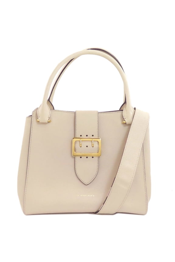Pre-Owned Burberry Buckle 2-Way Tote Bag, Leather, Women's BURBERRY