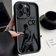 thumbnail image 3 of Mr. Football-funda de teléfono C-cR7-R-Ronaldos, carcasa trasera de TPU suave con correa de mano para IPhone 16, 15, 14, 13, 12, 11 Pro Max, Mini, XR, XS Plus, 3 of 5