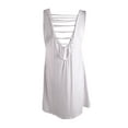 thumbnail image 2 of California Waves Women's Lattice Dress Swim Cover-Up (XS, Arctic White), 2 of 2