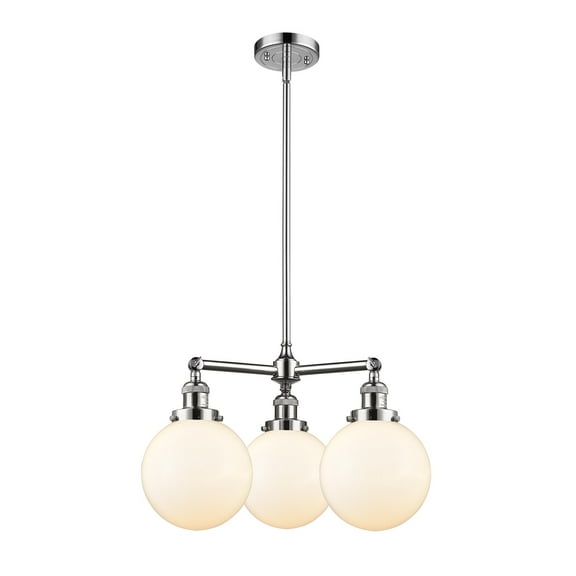 Innovations Lighting 207-8 Beacon Beacon 3 Light 22" Wide Chandelier - White