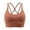 Brown, variant on Womens Bras Women Plus Size Solid Color Back Sports Bra Fitness Clothes Running Drying Yoga Underwear Sports Bras for Women Summer Plus Size Bras for Women