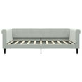 thumbnail image 3 of vidaXL Day Bed without Mattress Light Gray 39.4"x74.8" Velvet, 3 of 7