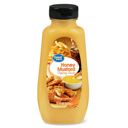 (6 Pack) Great Value Honey Mustard Dipping Sauce, 12 fl