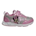 thumbnail image 3 of Disney Minnie Mouse Girls Sneakers with Two Red Lights, Lt Pink Silver, Size: 11, 3 of 8