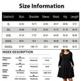 thumbnail image 2 of Women's Plus Size Solid Color Casual Spring Autumn Dress - Round Neck Long Sleeve with Pockets - Wine Red XXXL, 2 of 4