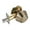 Brown, variant on Tnarru Dead Bolt Door Lock Single Cylinder Modern Interior Exterior with Keys Round Door Knob for Pantry Front Entrance Bedroom Home Gold