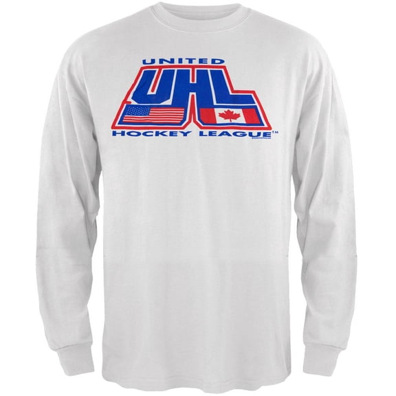 UHL - Logo White Youth Long Sleeve T-Shirt - Youth Large