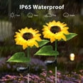 thumbnail image 6 of OriginalSourcing 2 Pcs Sunflower Solar Outdoor Lights Garden Stake Lights, Waterproof LED Solar Powered Lights for Patio Lawn Garden Yard Pathway Decoration, 6 of 8