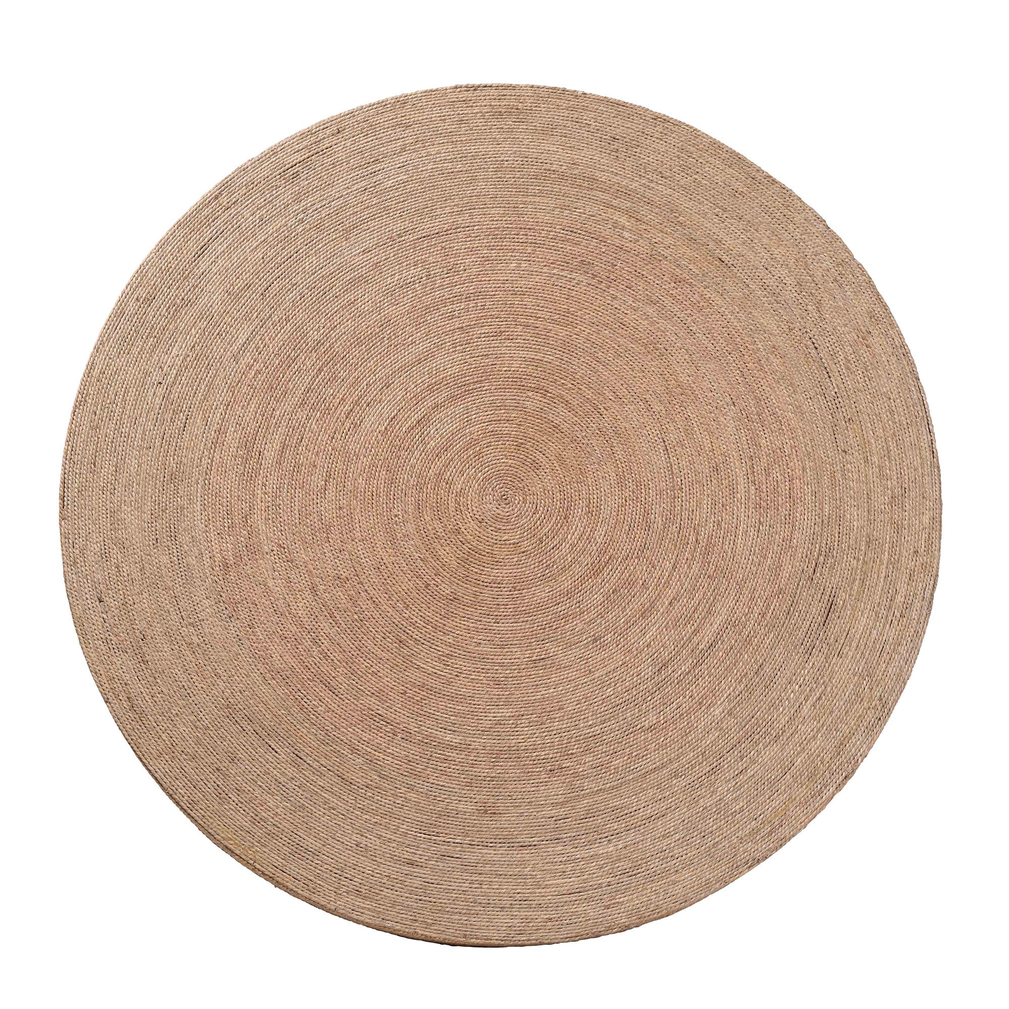 bali & pari Bistra Modern Bohemian Natural Brown Seagrass and Wood Dining Table