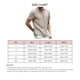 thumbnail image 5 of Camiseta de manga corta para hombre, camisa de tela de algodón con apertura media frontal, Top con cuello levantado para verano, 5 of 6