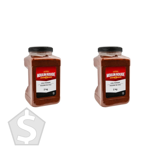 Moulin Poudre de Chili Rouge, 2 kg - Lot de 2