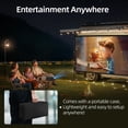thumbnail image 5 of Projector Screen Outdoor, Projector Screens with Stand Portable 120" Foldable Projection Screen, 10 Feet Indoor Home Theater Movie-Screen with Carrying Bag for Backyard Movie Night, Party, Games, 5 of 5