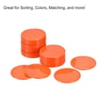 thumbnail image 4 of Unique Bargains Small Plastic Learning Counters 37mm/1.45 Inch Orange Pack of 50, 4 of 5
