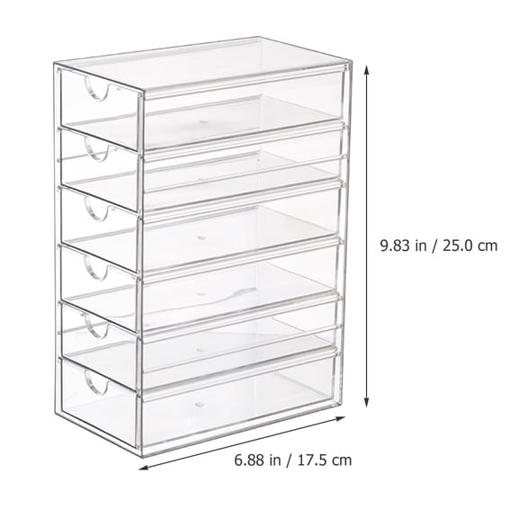 Desktop Drawer Organizer Multi-layer Transparent Storage Box Versatile Trinket Storage Holder