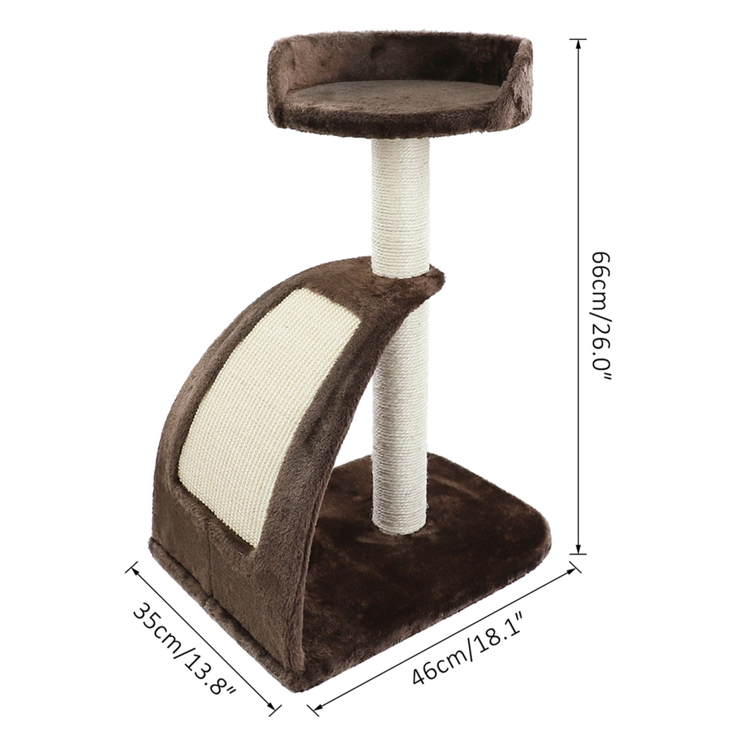 Pefilos 25" Cat Scratching Post, Sisal Rope Scratcher Tree with Hammock and Dangling Ball, Multi-level Cat Tree for Kittens and Adult Cats, Blue Pefilos 25" Cat Scratching Post, Sisal Rope Scratcher Tree with Hammock and Dangling Ball, Multi-level Cat Tree for Kittens and Adult Cats, Blue