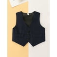 thumbnail image 5 of Infant Newborn Baby Boys Jumpsuit Set 3M 6M 9M 12M 18M 24M Gentleman Short Sleeve Romper + Gilet + Hat Summer Outfit, 5 of 10