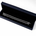 thumbnail image 6 of TwoBirch Sterling Silver and Moissanite Swirl Prong Set Tennis Bracelet (3MM)(8.5 Inches), 6 of 6