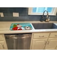 thumbnail image 3 of Snowman with Gray Silver Shih Tzu Dish Drying Mat, 3 of 7