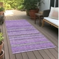 thumbnail image 6 of Addison Rugs Chantille Indoor/Outdoor Transitional Stripes Purple Washable Runner Rug, 2'3" x 7'6", 6 of 6