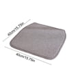 thumbnail image 3 of Summer Cottons And Linen Horseshoe Shaped Chair Cushions Dining Chair Cushions With Straps Non-sliped, 3 of 6