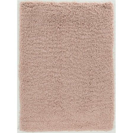 Luxe Plush Shag Blush Area Rug 8x10 - Walmart.com